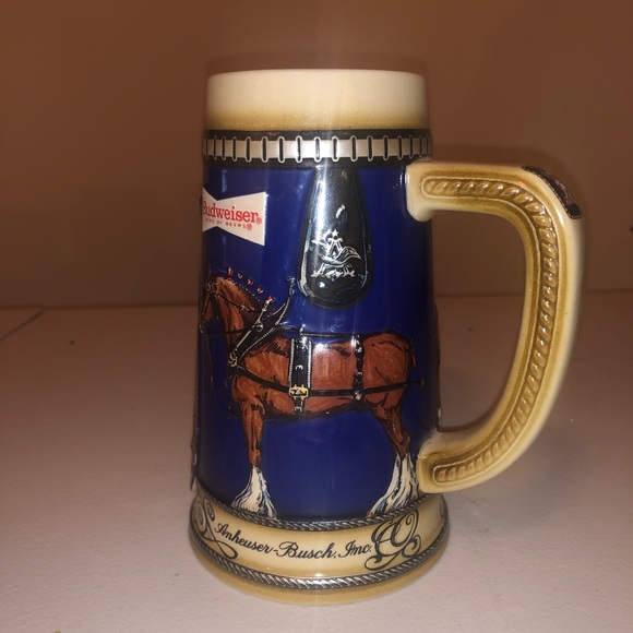 1988 Budweiser Harness Horse Stein Anheuser-Busch - Picture 6 of 8